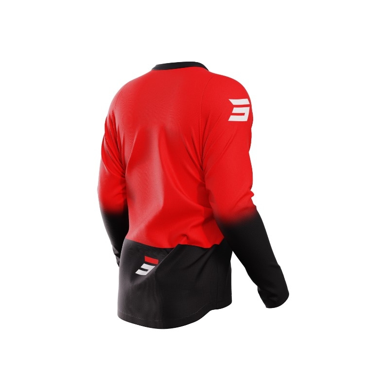 Maillot motocross Shot Devo Reflex negro-rojo liquidación