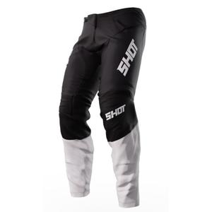 Pantalón Motocross Shot Devo Reflex Blanco y Negro liquidación