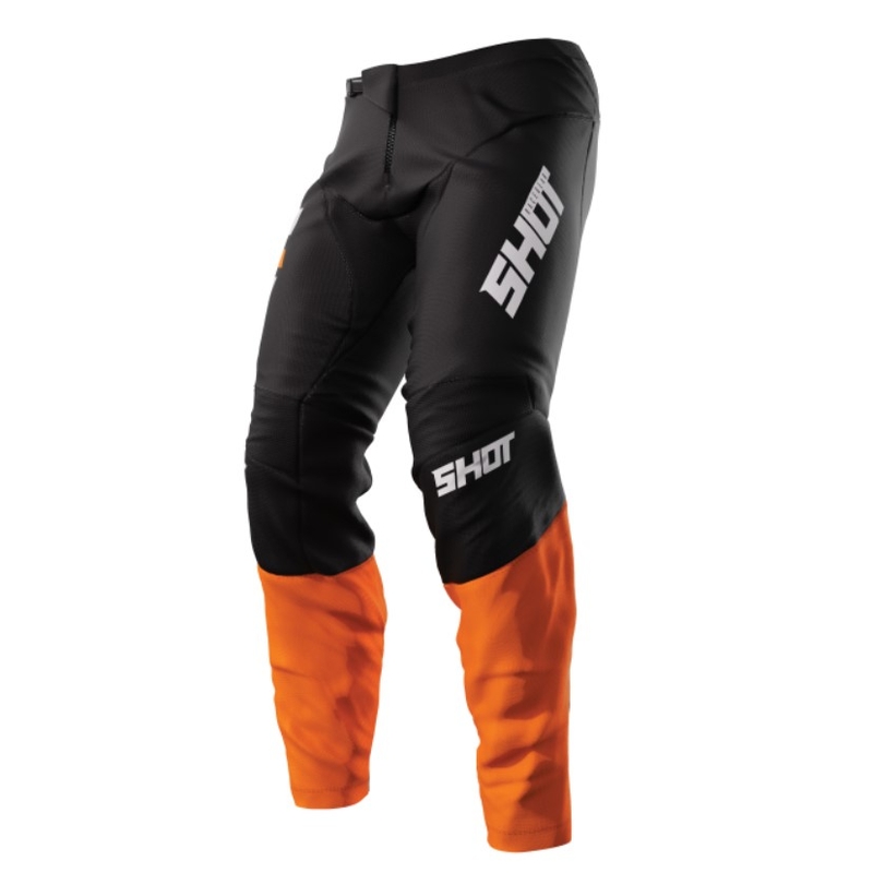 Pantalón Motocross Shot Devo Reflex Negro-Naranja liquidación