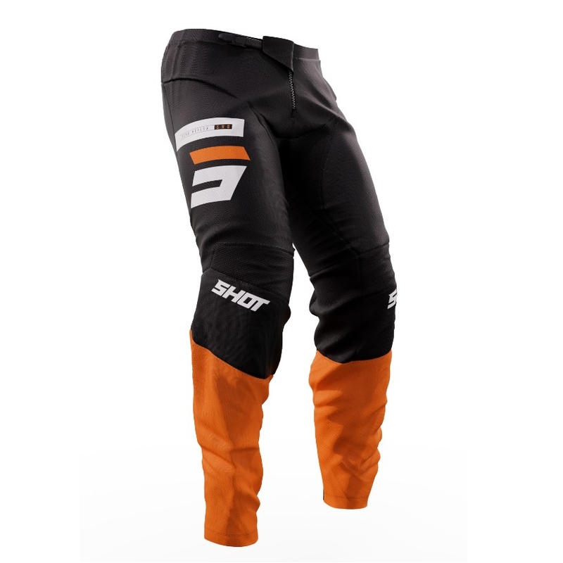 Pantalón Motocross Shot Devo Reflex Negro-Naranja liquidación