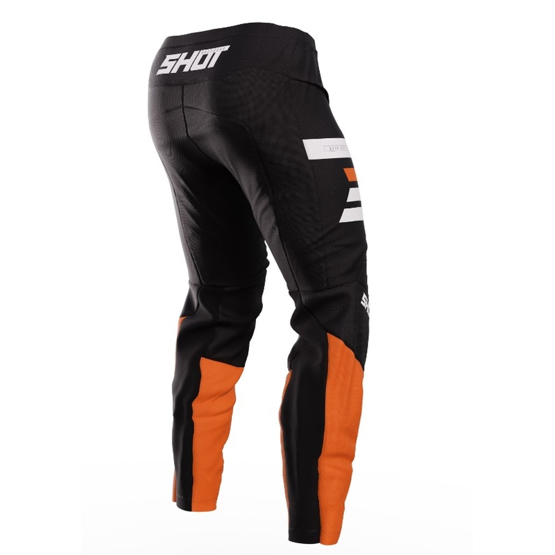Pantalón Motocross Shot Devo Reflex Negro-Naranja liquidación