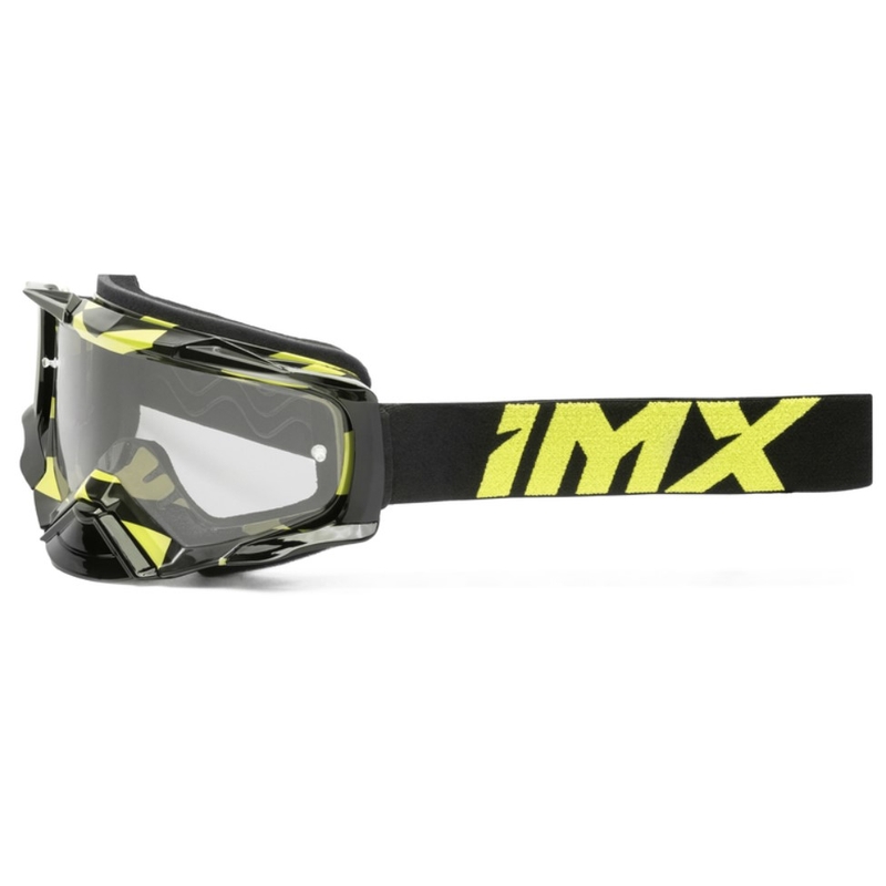 Gafas de motocross iMX Dust Graphic negro-amarillo fluo