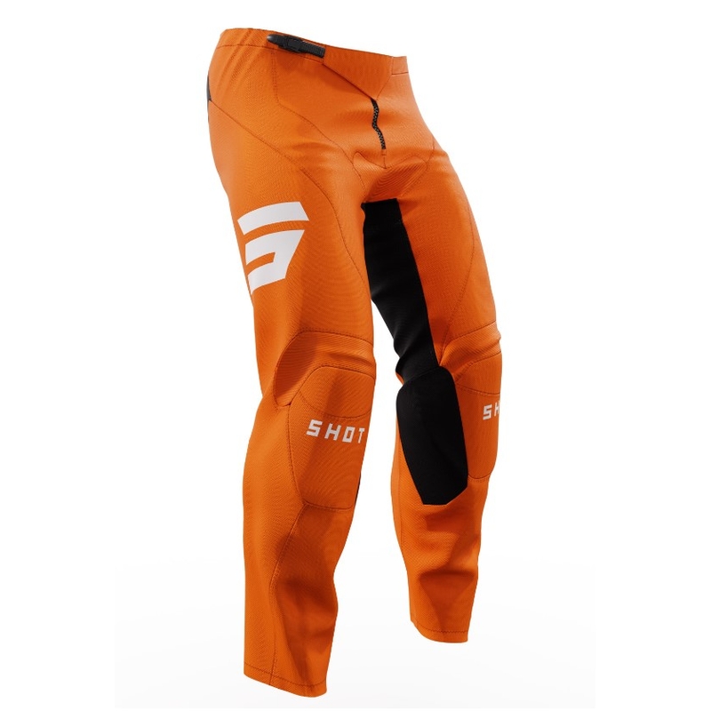 Pantalones de motocross Shot Raw Escape negro-naranja en oferta liquidación