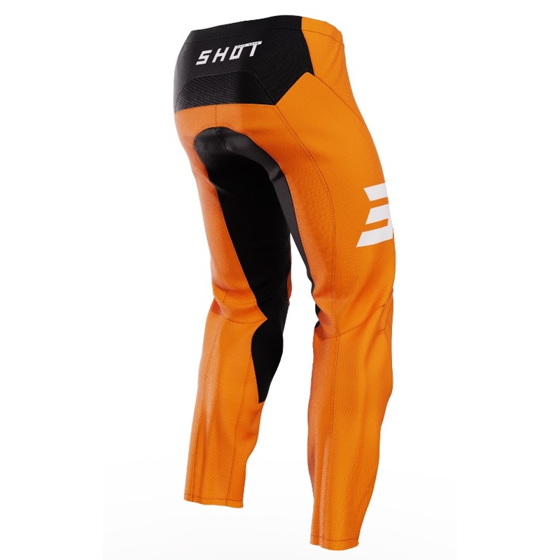 Pantalones de motocross Shot Raw Escape negro-naranja en oferta liquidación