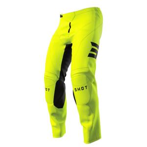 Pantalón Motocross Shot Raw Escape negro-amarillo fluo liquidación