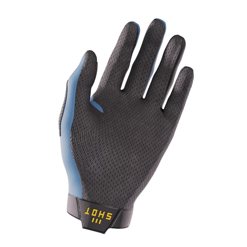 Guantes de motocross Shot Lite negro-amarillo-azul liquidación