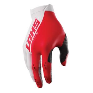 Guantes de motocross Shot Lite blanco-rojo liquidación