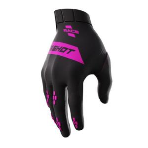 Guantes de motocross Shot Race negro y rosa liquidación