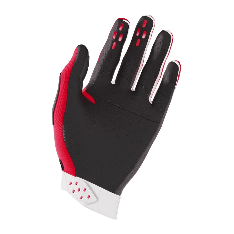 Guantes motocross Shot Race blanco-rojo