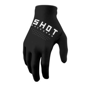 Guantes de motocross Shot Raw blanco y negro liquidación