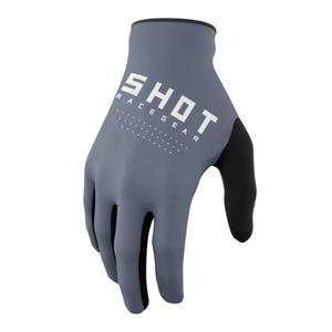 Guantes de motocross Shot Raw negro-blanco-gris liquidación