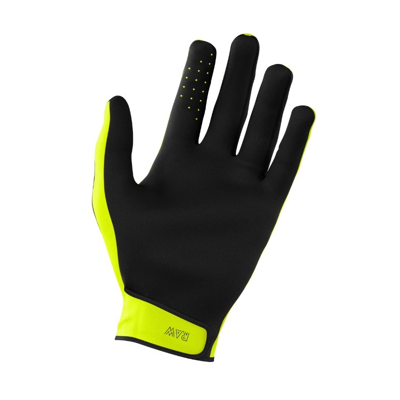 Guantes de motocross Shot Raw negro-amarillo fluo liquidación