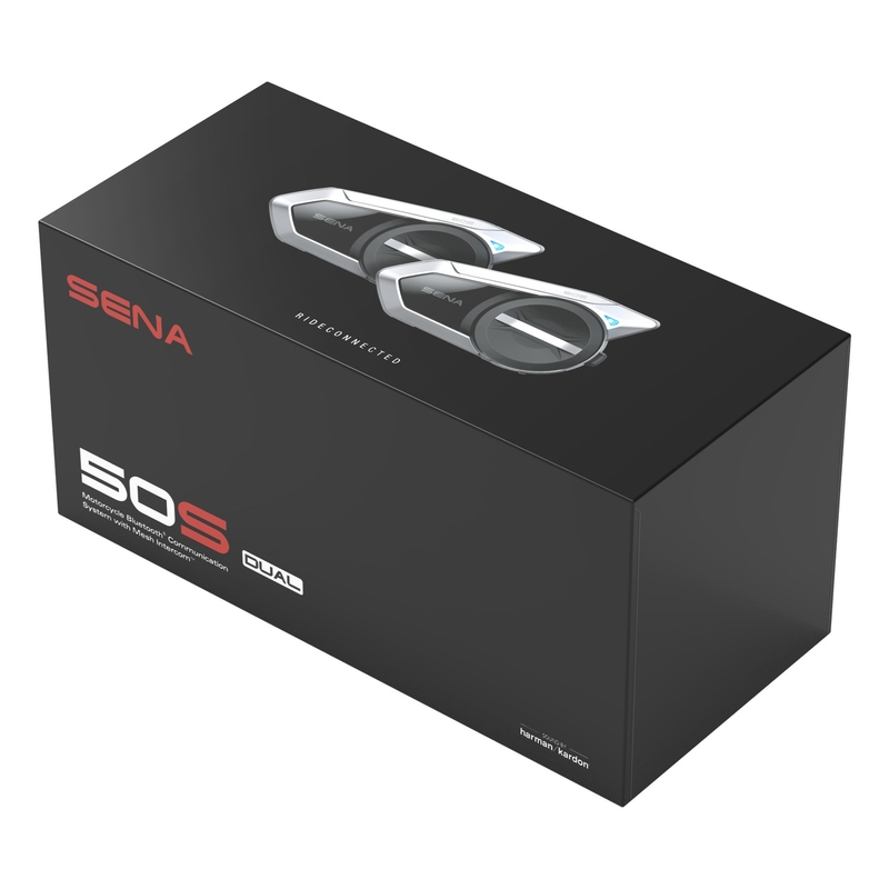 Juego de 2 auriculares manos libres Bluetooth Intercom SENA 50S