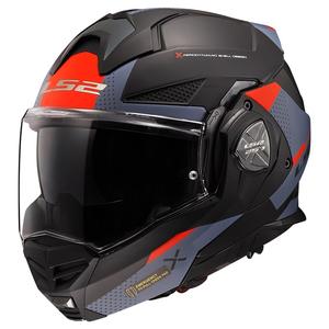 Casco de moto abatible LS2 FF901 Advant X Oblivion negro-azul-rojo