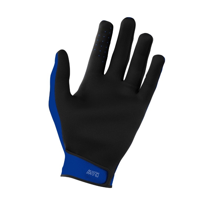 Guantes de motocross Shot Raw negro-blanco-azul liquidación
