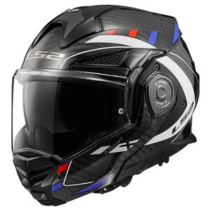 Casco de moto abatible LS2 FF901 Advant X C Future negro-blanco-azul