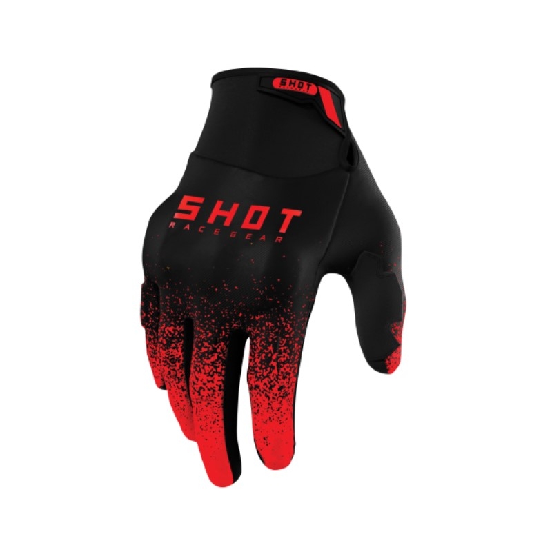 Guantes de motocross Shot Drift Edge 2.0 negro-rojo