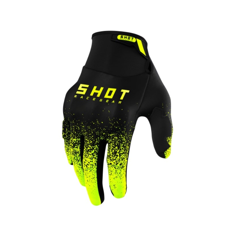 Guantes motocross Shot Drift Edge 2.0 negro-amarillo fluo