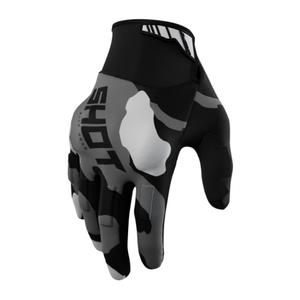 Guantes motocross Shot Drift Camo negro-camuflaje gris liquidación