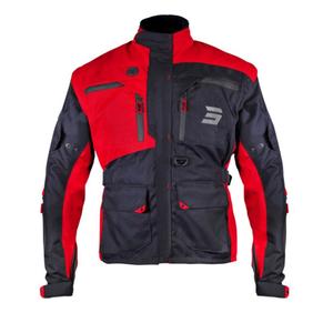 Chaqueta de moto Shot Racetech Negra y Roja