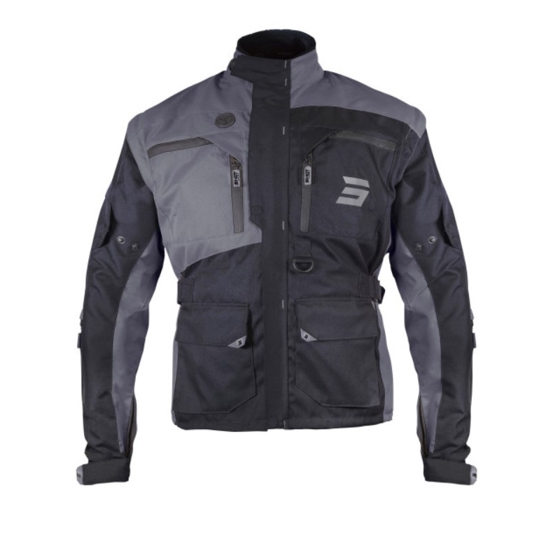 Chaqueta de moto Shot Racetech Negro-Gris