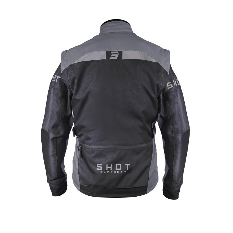 Chaqueta de moto Shot Racetech Negro-Gris