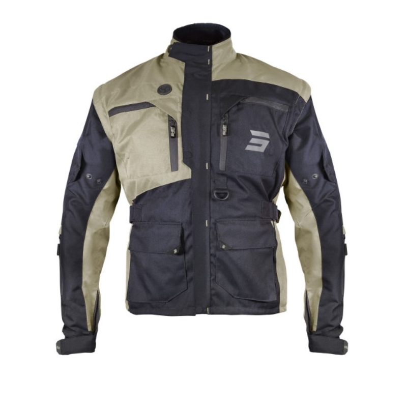 Chaqueta de moto Shot Racetech Negra y Marrón liquidación