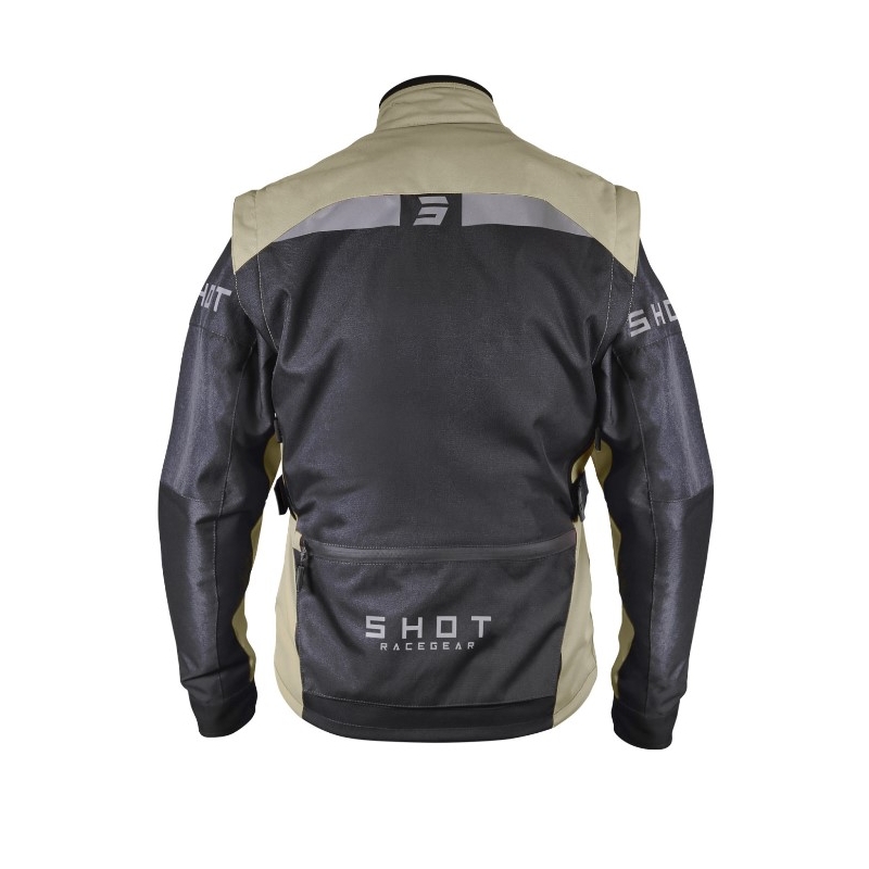 Chaqueta de moto Shot Racetech Negra y Marrón liquidación
