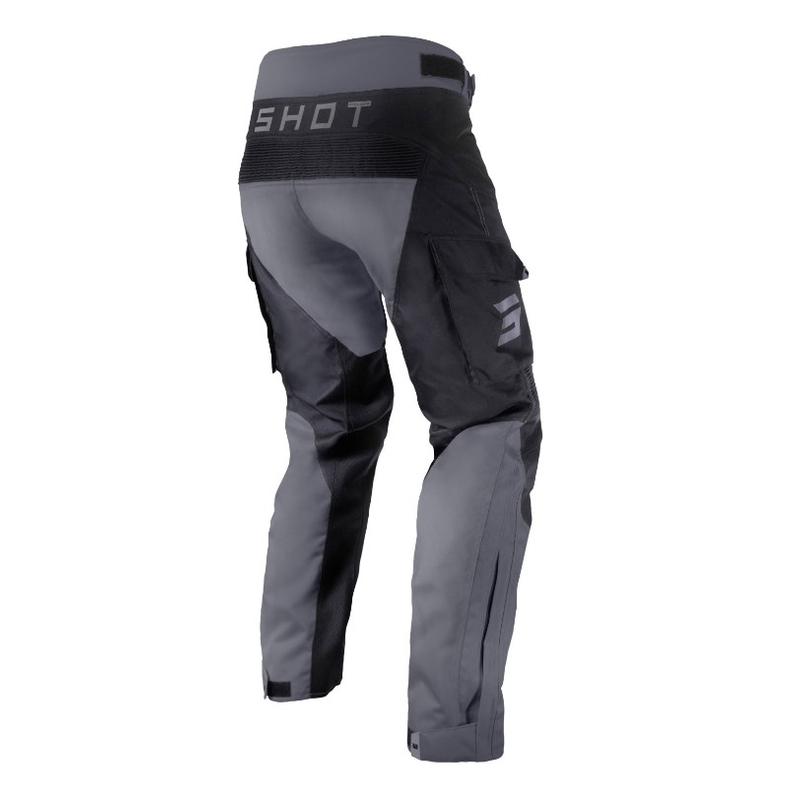 Pantalón de moto Shot Racetech negro y gris