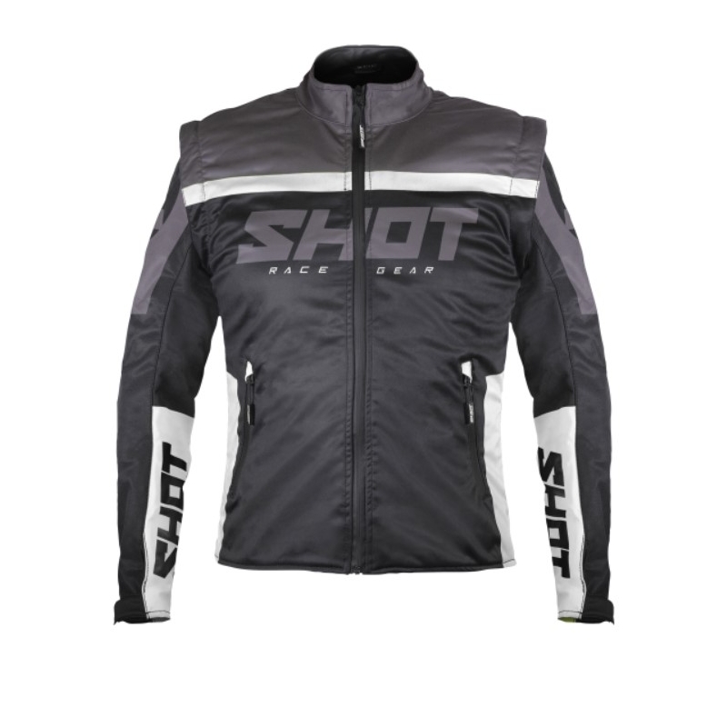 Chaqueta Softshell Shot Softshell Lite 2.0 blanco y negro liquidación