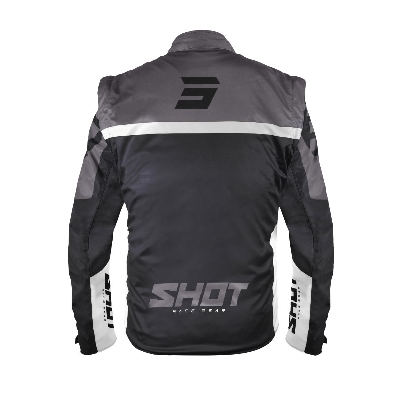 Chaqueta Softshell Shot Softshell Lite 2.0 blanco y negro liquidación