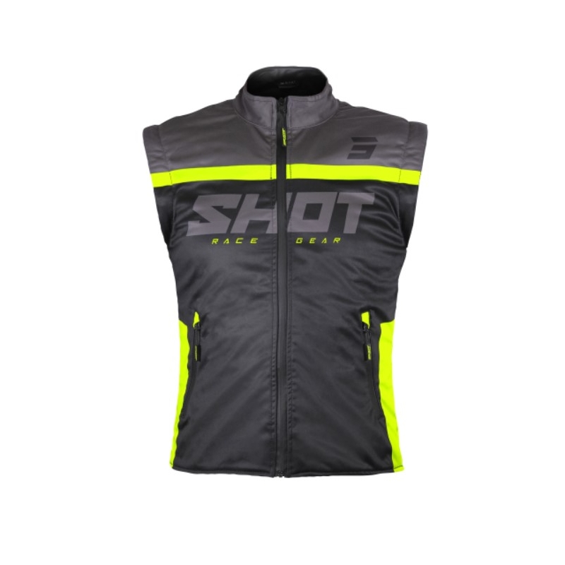 Chaleco Softshell Shot Bodywarmer Lite 2.0 negro-amarillo fluo liquidación