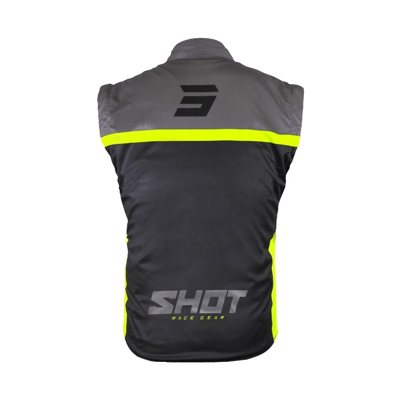 Chaleco Softshell Shot Bodywarmer Lite 2.0 negro-amarillo fluo liquidación