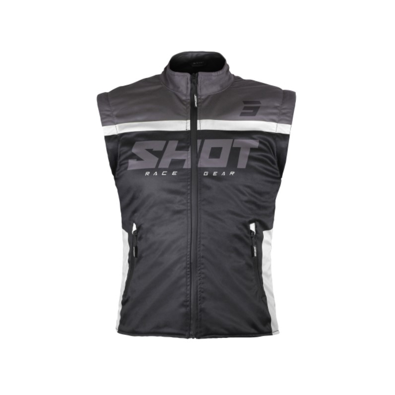 Chaleco Softshell Shot Bodywarmer Lite 2.0 blanco y negro liquidación