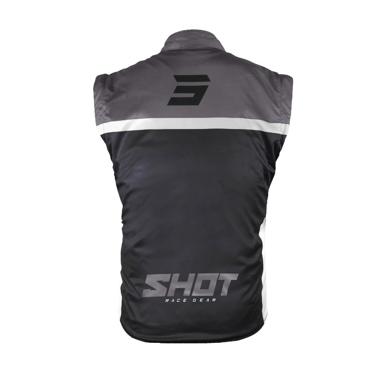 Chaleco Softshell Shot Bodywarmer Lite 2.0 blanco y negro liquidación