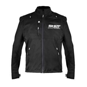 Disparo Contacto Asalto chaqueta de moto blanco y negro liquidación