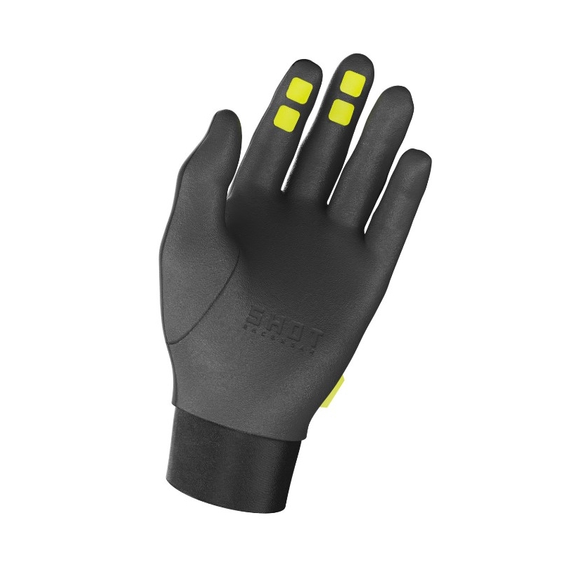 Guantes de motocross Shot Climatic 3.0 negro-amarillo fluo