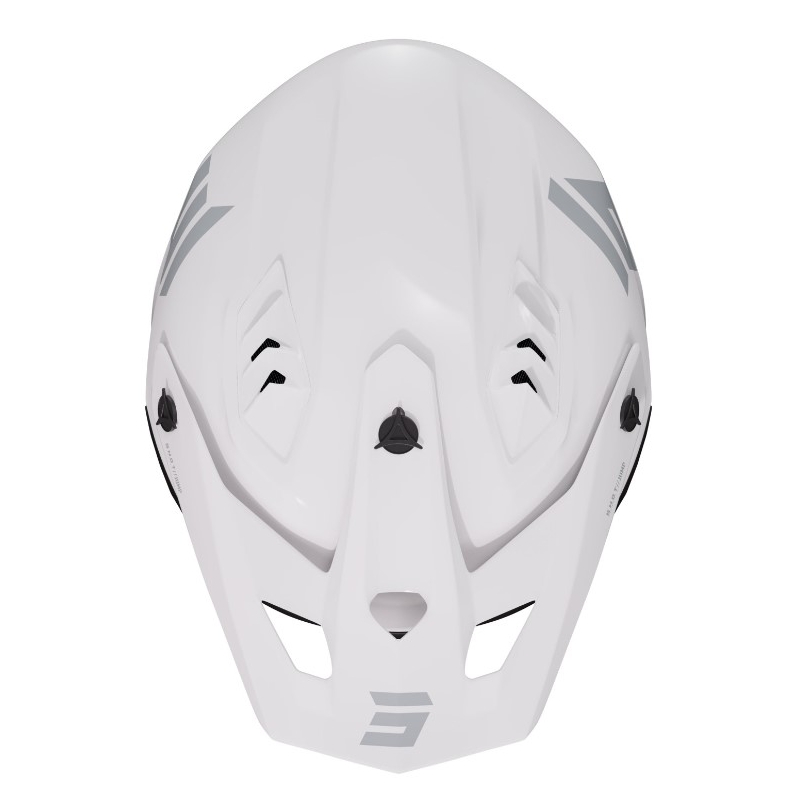 Casco Moto Salto Blanco Brillo