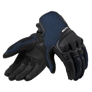 Guantes de moto Revit Duty Negro y Azul liquidación