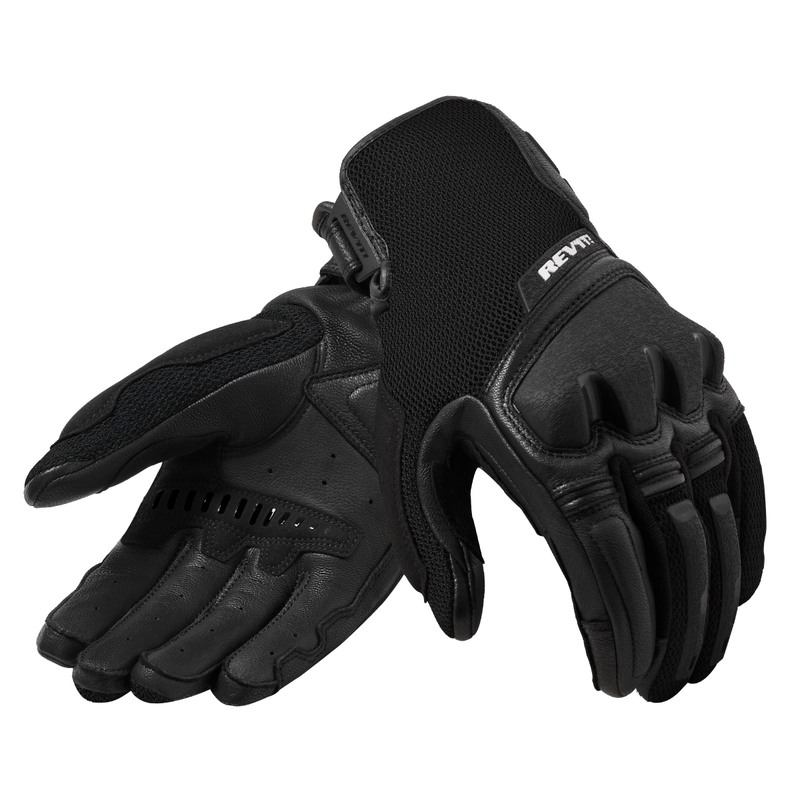 Guantes de moto Revit Duty Negro liquidación
