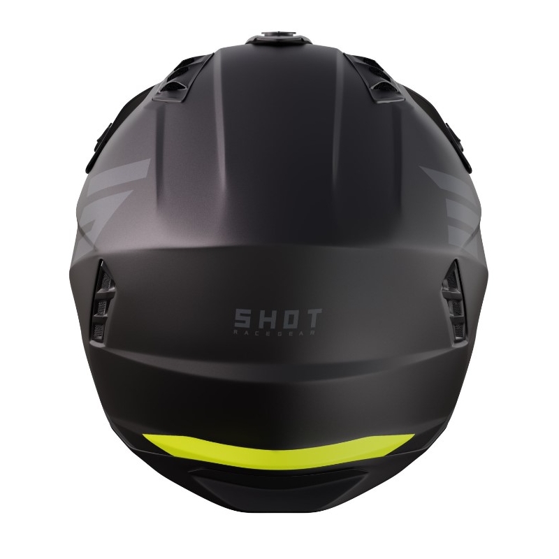 Casco de moto Shot Jump Tricks negro-fluo amarillo