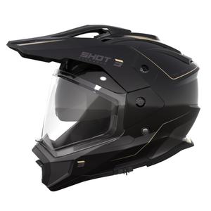 Casco Enduro Shot Trek Rally negro y beige