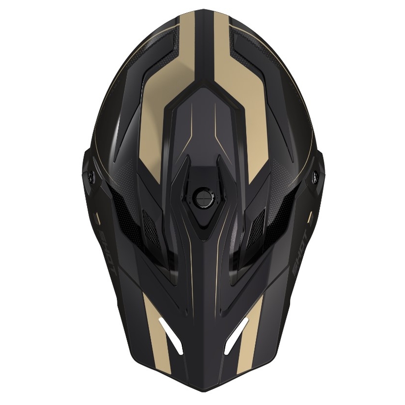 Casco Enduro Shot Trek Rally negro y beige