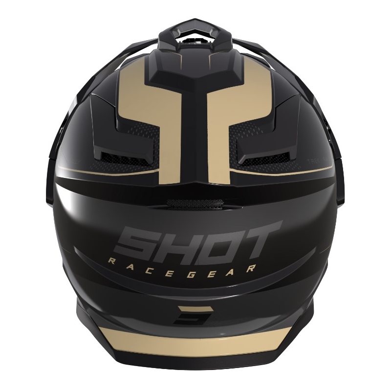 Casco Enduro Shot Trek Rally negro y beige