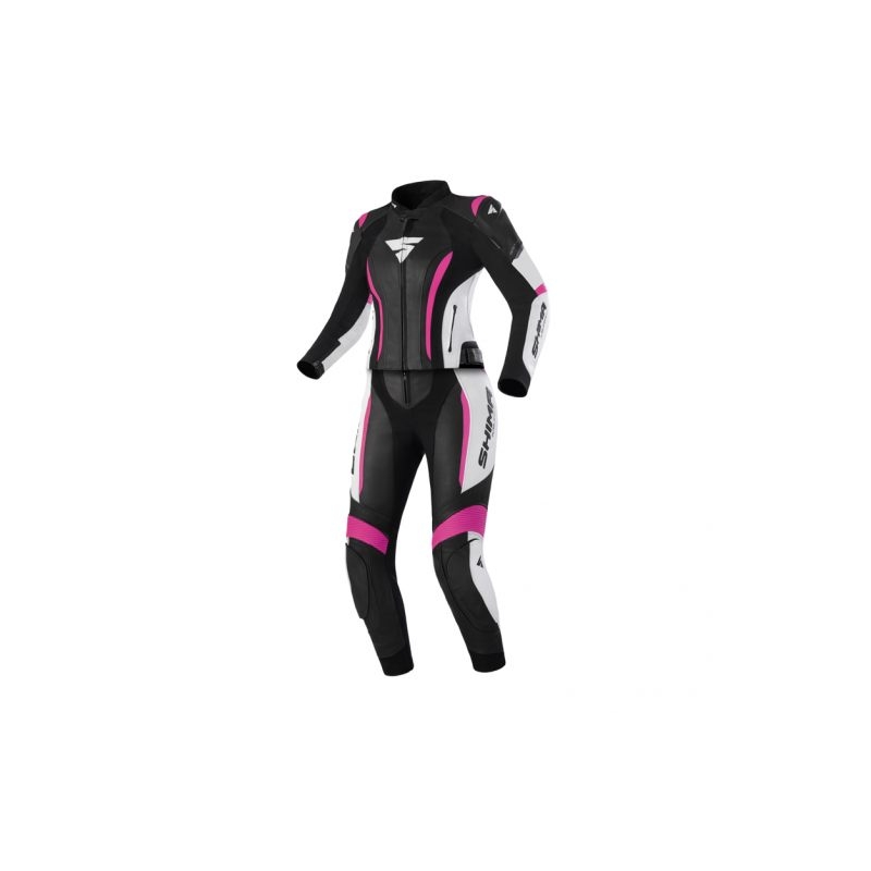 Mono de moto Shima Miura 2.0 mujer negro-blanco-rosa