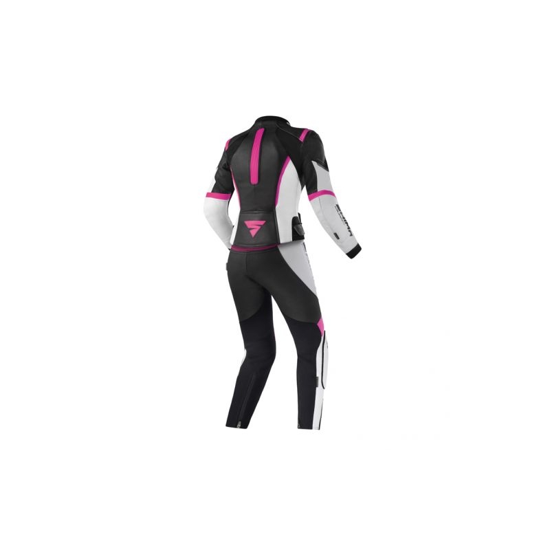 Mono de moto Shima Miura 2.0 mujer negro-blanco-rosa