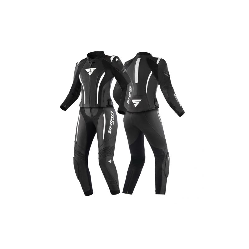 Mono de moto para mujer Shima Miura 2.0 negro-blanco