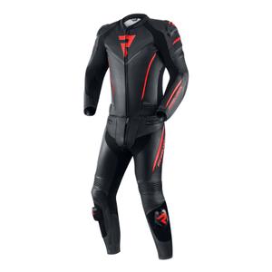 Traje de moto Rebelhorn Fighter negro y rojo liquidación