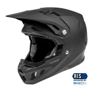 Casco motocross FLY Racing Formula Sólido negro mate