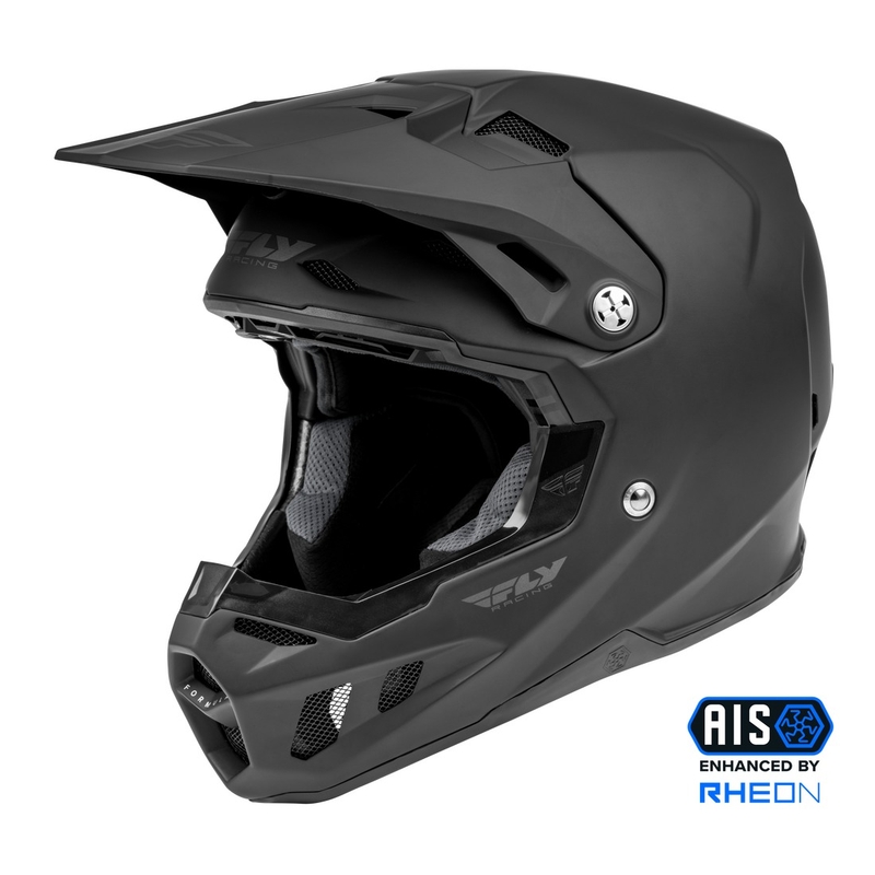 Casco motocross FLY Racing Formula Sólido negro mate